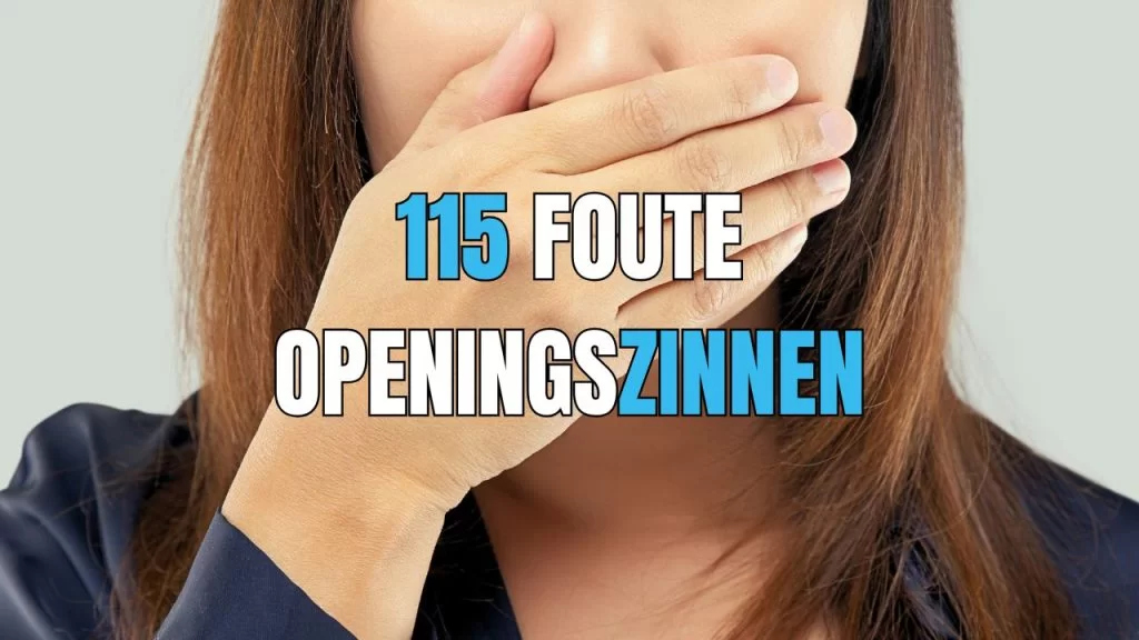 slechte openingszinnen